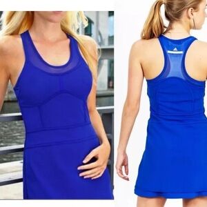 Adidas x Stella McCartney Tennis Dress Women’s S Blue Mesh Fitted Athletic